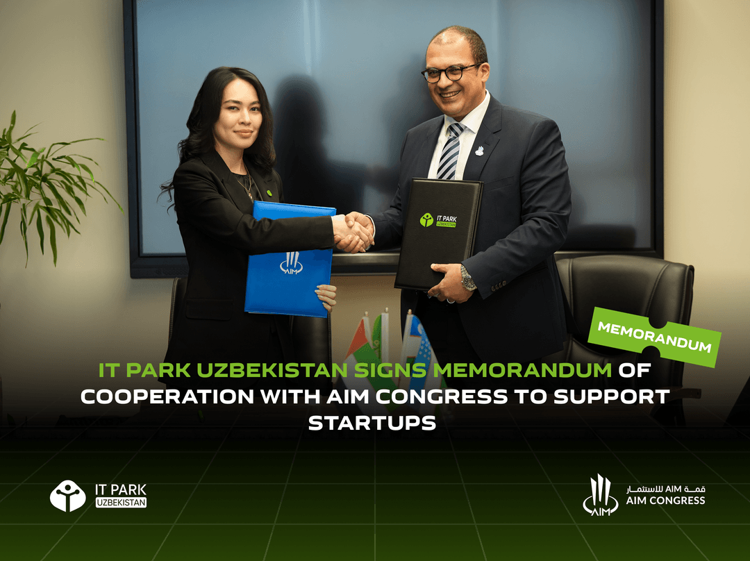 IT Park Uzbekistan Signs Memorandum of Cooperation with AIM Congress to Support Startups