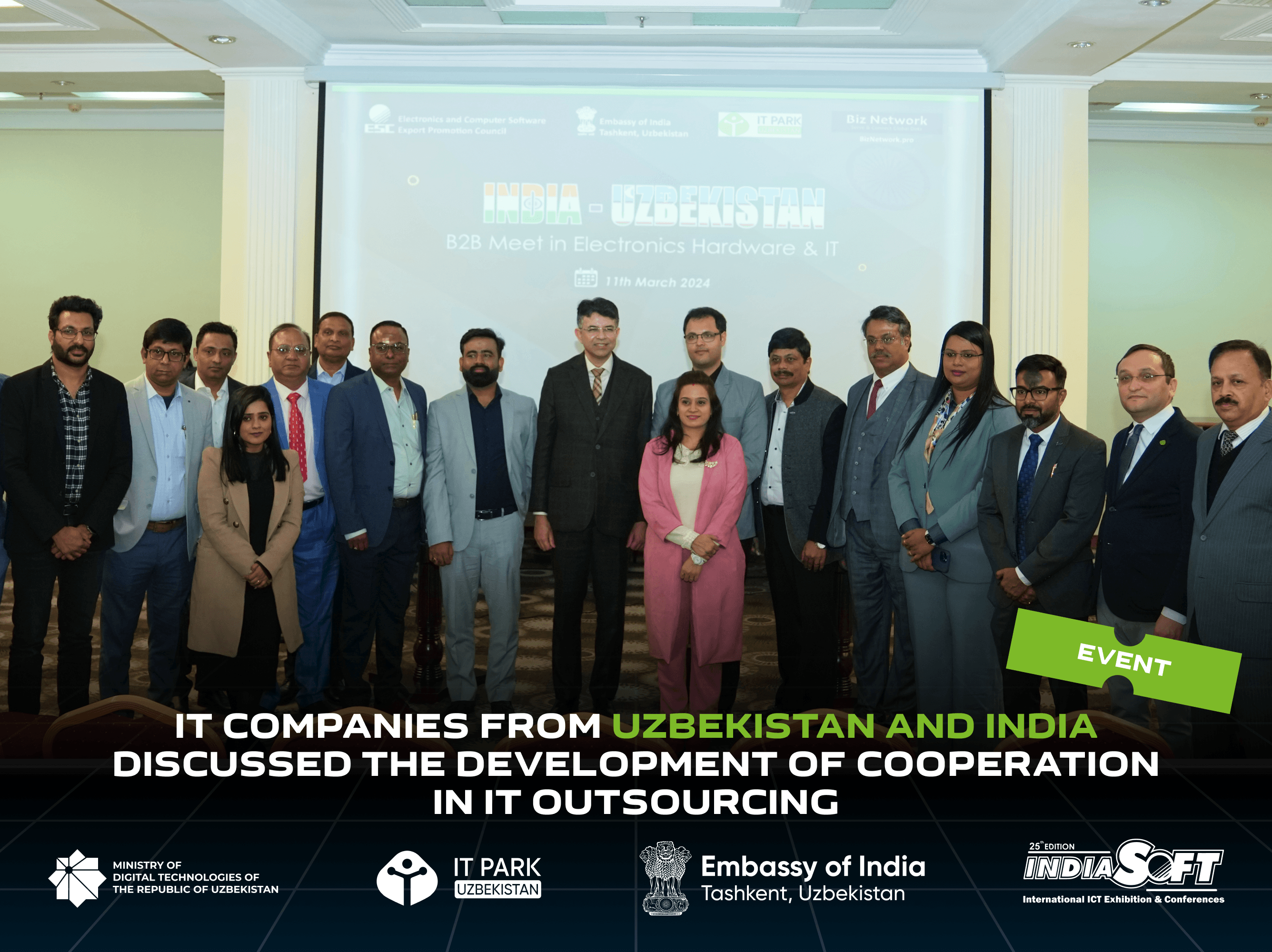 IT companies from Uzbekistan and India discussed the development of cooperation in IT outsourcing